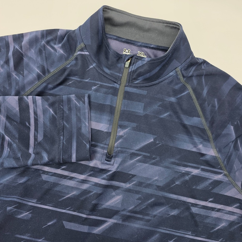 Under Armour Loose Heatgear Mens XL 1/4‎ Zip Pullover Long Sleeve Jogging Gym